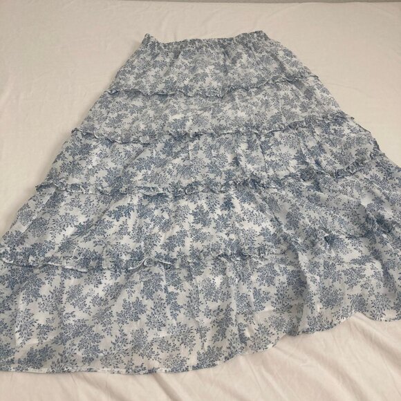 Cece  Ruffle  Midi skirt (NWOT) - Picture 2 of 7